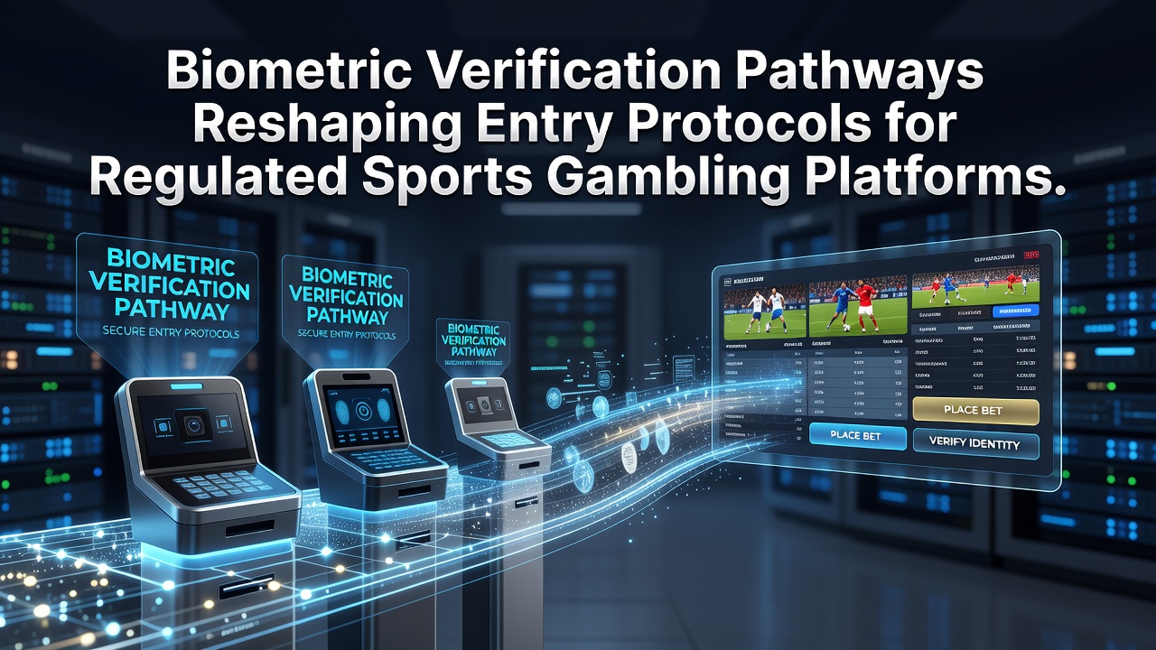 Biometric scanning interface on a mobile sports betting app showing facial recognition for secure login