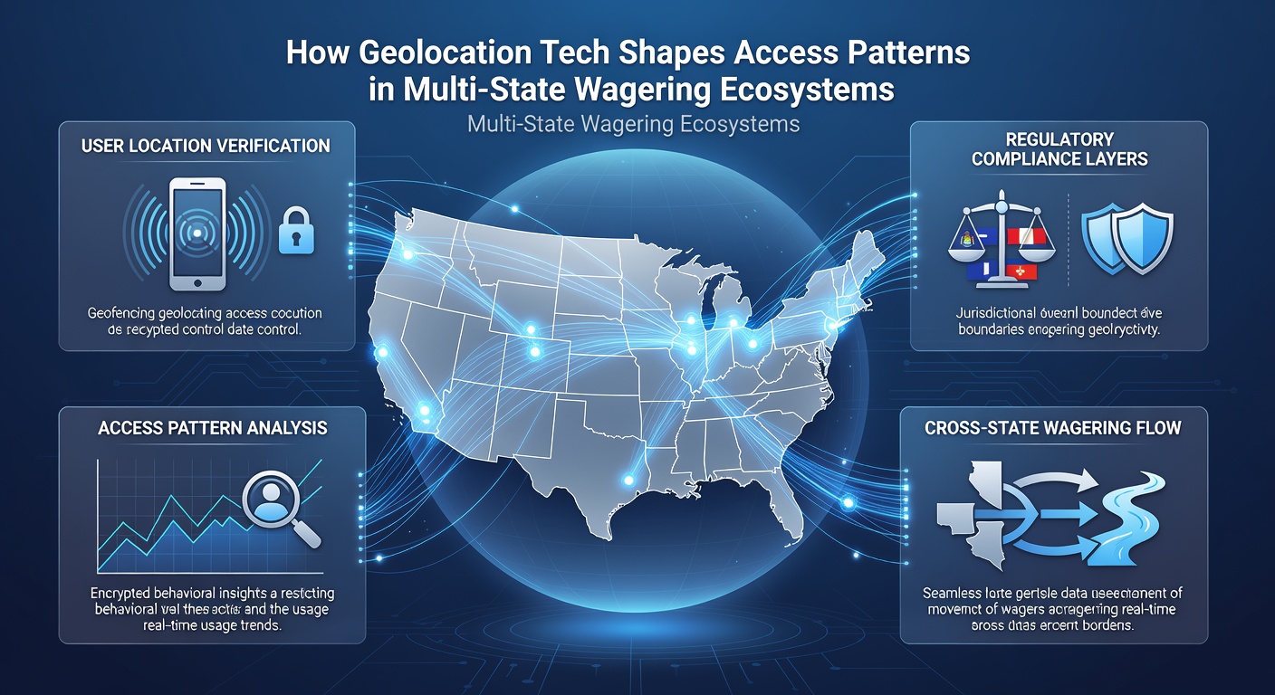 Mobile device screen displaying geofencing alerts and access restrictions for wagering apps in different states